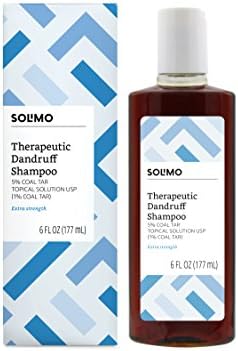 Amazon Brand - Solimo Therapeutic Dandruff Shampoo, Extra Strength, 6 fl oz