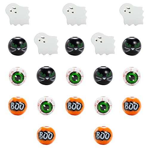Cuentas de madera natural PRETYZOOM de 80 piezas para accesorios de joyería 4