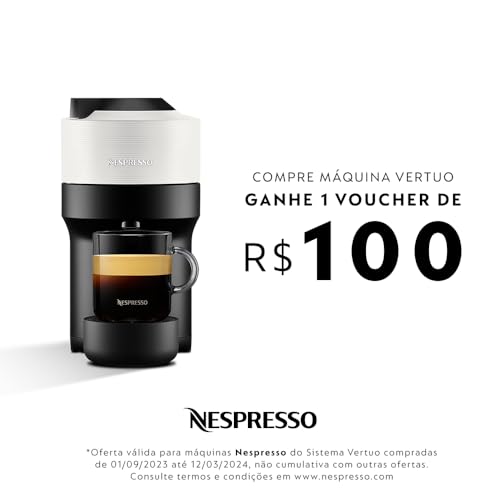 Nespresso Vertuo Pop Branco Coco 110V, Cafeteira