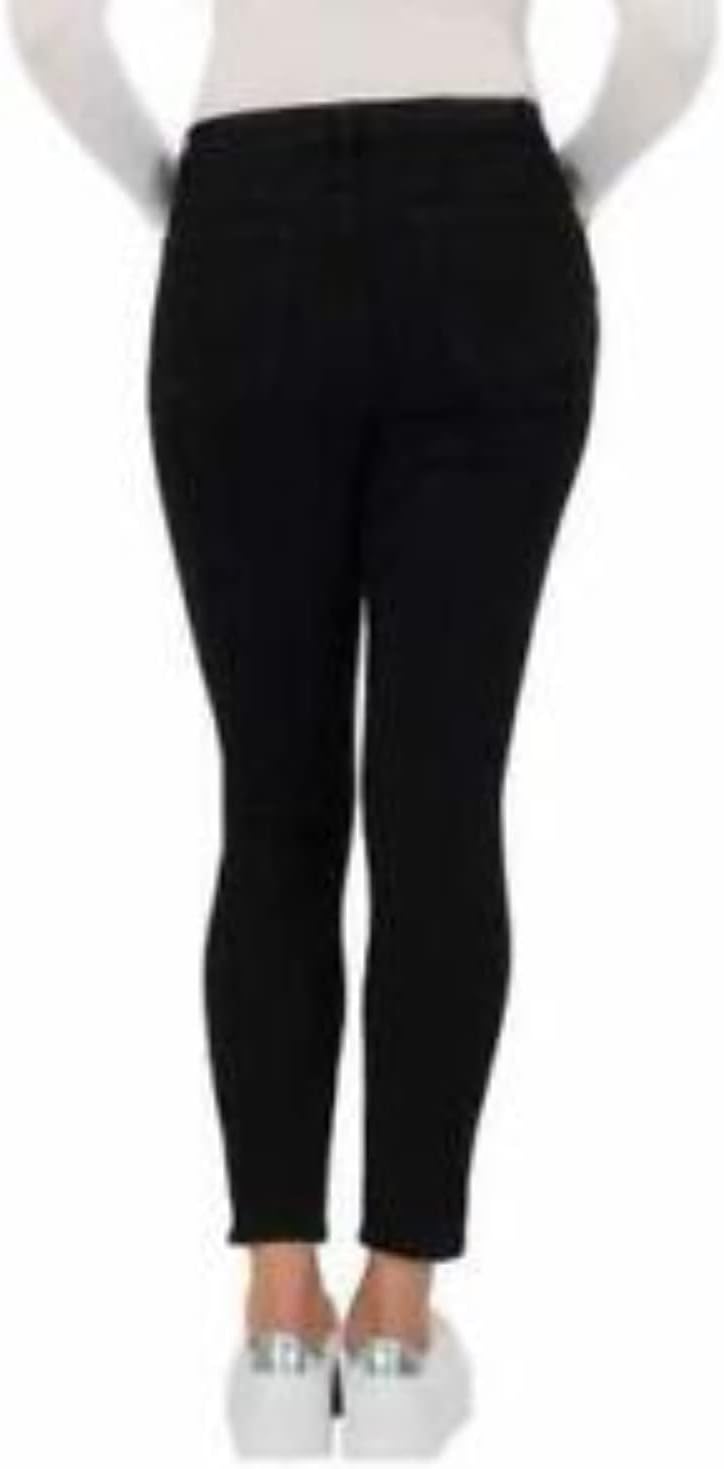 KIRKLAND Signature Womens High-Rise Skinny Jeans (Black, 16)