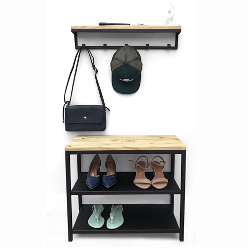 Kit Sapateira e Cabideiro Strassis Design SD-5003-60 Metal e Made...