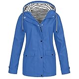 Zip Raincoats for Womens Solid Crewneck Thin Full Sleeve Fit Stretch Rain Jacket Valentine's Day Sho