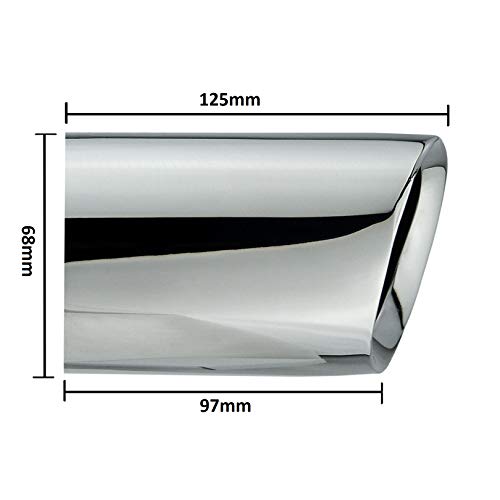 Embout echappement ovale inox L&P A308 pour BMW Serie 3 E90 E91 - 5