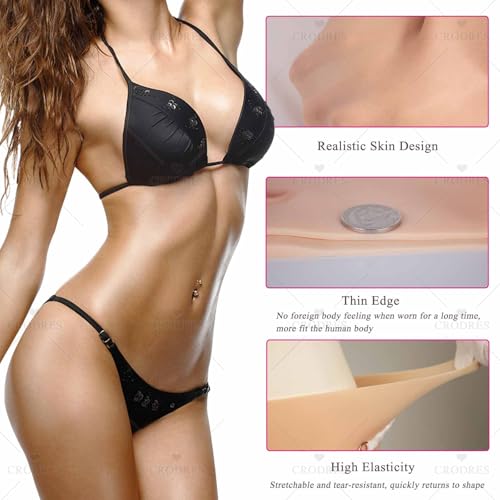 Bragas de silicona con camel toe realista y efecto invisible 3