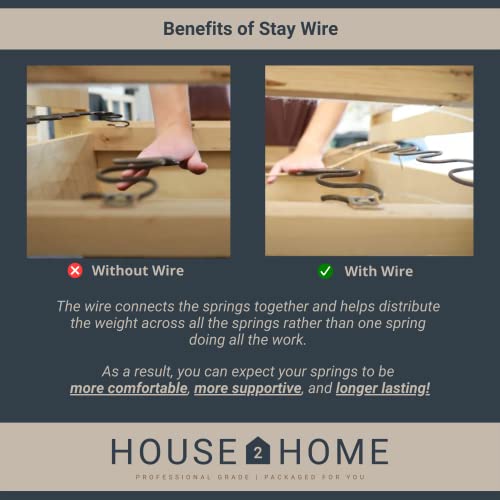 House2Home 27 Inch Couch Spring Repair Kit To Fix Sofa Support For Sagging Cushions thumb #2