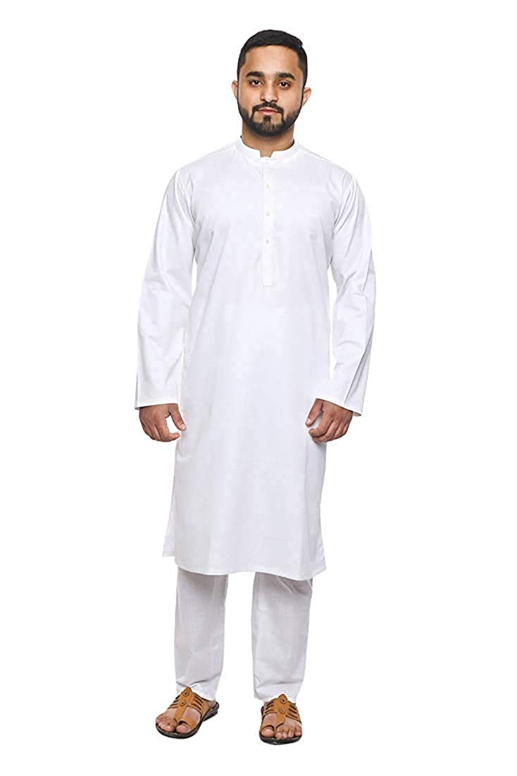 ruaab Men's Cotton Kurta Pajama set (regular cotton)-picture-19