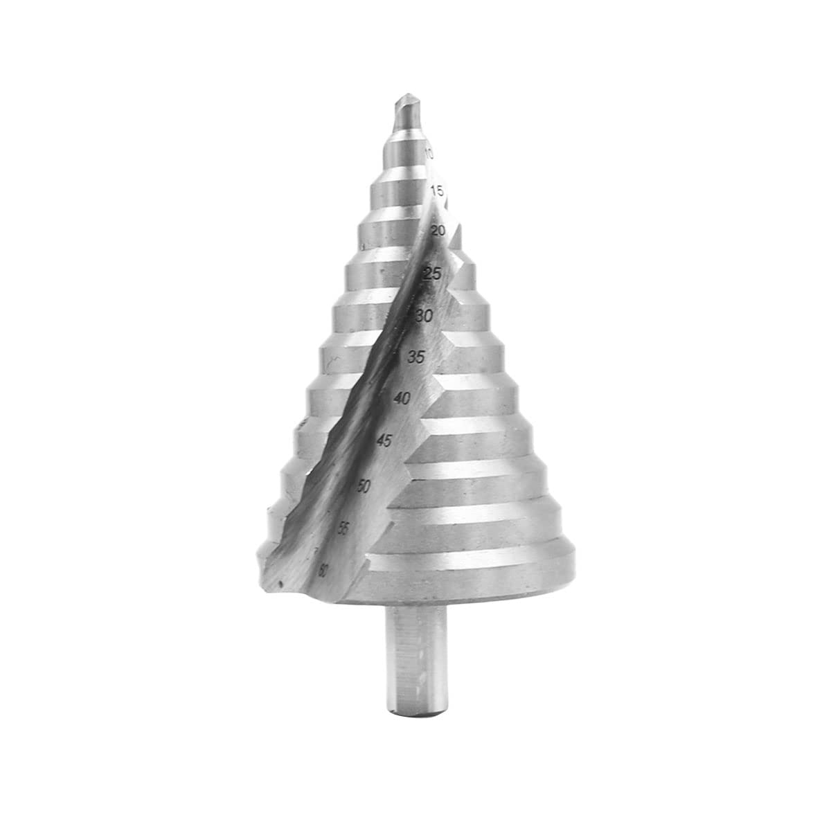 HSS wiertło spiralne o dużej prędkości, wiertło wielootworowe, 6 mm-60 mm, łącznie 12 rozmiarów kroków, cięcie otworów, powiększanie, blacha, PCV, obróbka drewna