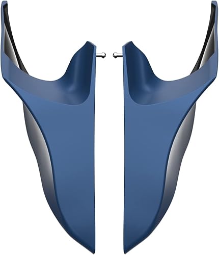 Miniatura 242 de Advanblack Barracuda - Cubiertas laterales estiradas plateadas (brillantes), paneles extendidos para Harley Touring Street Glide Road Glide Electra