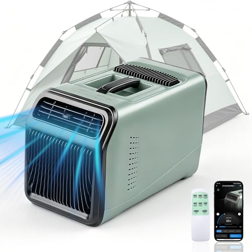 Mobile Klimaanlage, 1500W 5100 BTU Tragbare Klimaanlage, App- Steuerung, Kompakt mit Griff, AC 220V- 240V, Camping Klimaanlage für Wohnmobil, Zelt, Lkw, Van