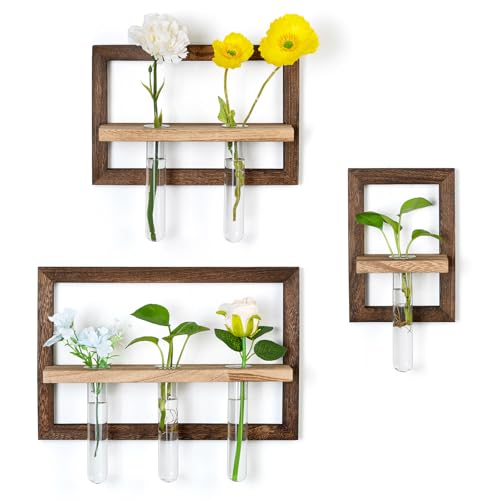 Walasis Wall Planter Propagation Stations - Hanging Glass Terrarium Tube