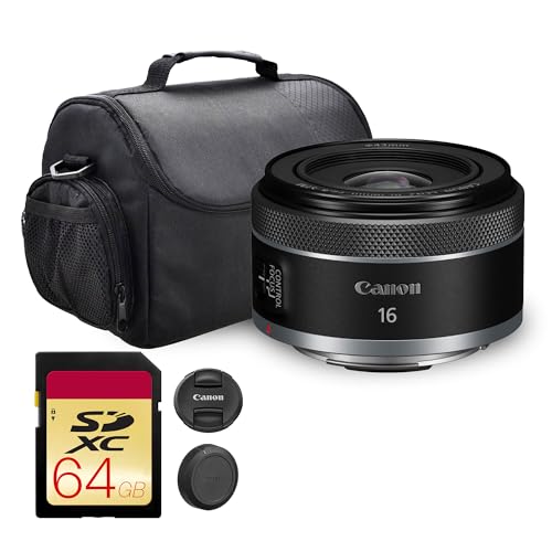 Canon RF 16mm f/2.8 STM Lens with Bag & 64GB Card