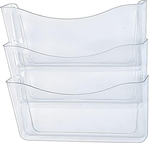 Rubbermaid RUB65976ROS Unbreakable Expandable Three-Pocket Wall File Set thumb #1