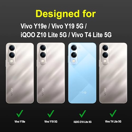 Image of amazon basics Back Case Cover for Vivo Y19e | Compatible for Vivo Y19e Back Cover | Liquid Silicon Magic Case with Camera Protection | Black