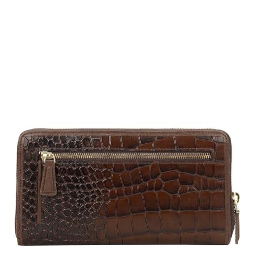 Image of Da Milano Premium Leather Wallet for Women | Multi Compartment Travel Wallet - Brown