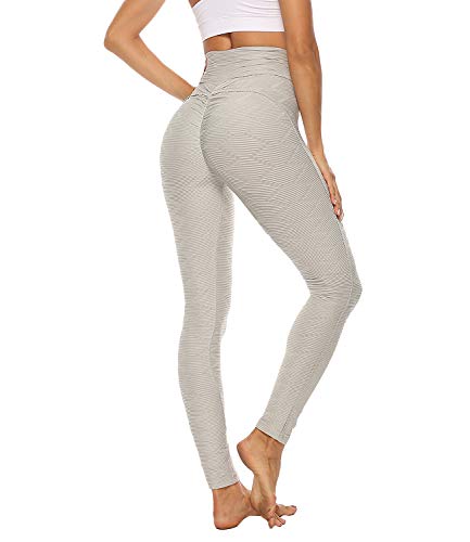 STARBILD Womens High Waisted Ruched Butt Lifting Yoga Pants Tummy Control Booty Scrunch