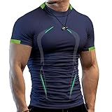 wfnihonhon maglietta da uomo sport t -sport camicia da allenamento traspirante graziosa stampa corta per palestra (s)