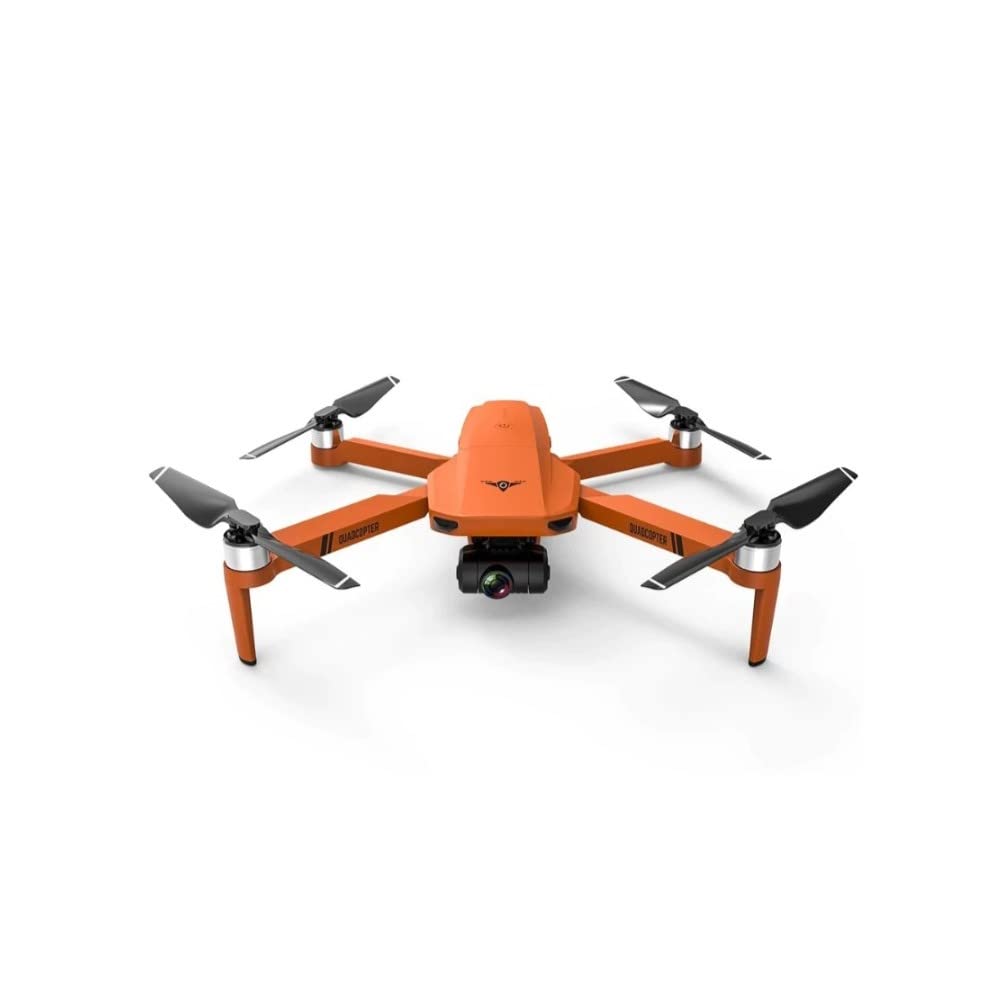 LUXWALLET Libra4 FPV Kamera Full HD WiFI GPS i 2-Ace Gimbal Drone, Zasięg 1,2 km, Pomarańczowy