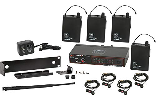 Galaxy Audio AS-900-4 Band Pack Wireless In-Ear Monitor System, Code N9 (538.8 MHz)