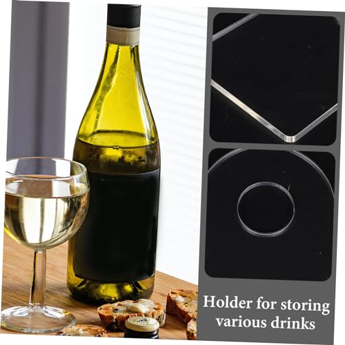 Soporte de vino acrílico compacto para 2 botellas miniatura 2