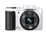 Casio EX-H50WH - Cámara compacta de 16.1 Mp (pantalla de 3", zoom óptico 24 x), color blanco