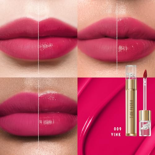 Image of Elixir Velvet-Shine Switching Lip Tint, 2-in-1 Velvet & Shine Bright Pink Lip Cream, Hydrating Long Lasting Liquid Lipstick, Blurs Lip Lines, Lightweight Non-Sticky with Vitamin E 009 Vinx