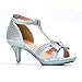 Nova Utopia Girls Low Medium Heel Dress Sandal Flower Girl Shoes,NF Utopia Girl NFGH81 Blue 2