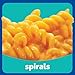 Kraft Spirals Mac and Cheese, 1 Big Bowl, for Easy Dinner or Dinner Sides, Original Flavor, No Artificial Flavors, Preservatives or Dyes, 3.5 oz