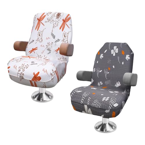 Pontoon Boat Seat Cover Microfiber Quick-Dry Flower Design