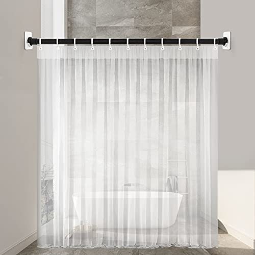 Icero Extra-Large Adhesive Shower Curtain Rod Tension Holder | No Drilling, Sticking Them Up Or Easy Places To Drill For A Fixture | Strong Hold | 2 Pack, White (Rod Not Included) #TOP4