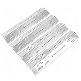 GFTIME Edelstahl Brennerabdeckung Grill Ersatzteile für Landmann, Burnhard, Taino, Tepro, Jamestown, Flammenverteiler für Charbroil, Tenneker, Napoleon Freestyle 365, Jamie Oliver, Campingaz,4 Stück