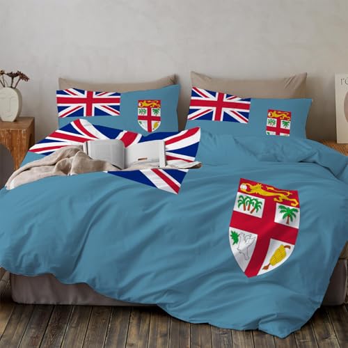 Housse de couette 140x200 drapeau du Bhoutan en microfibre ado