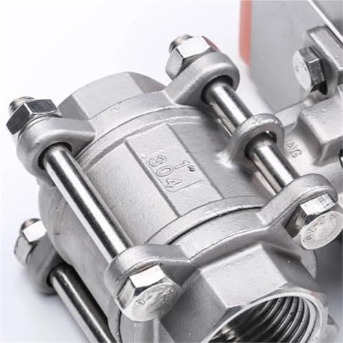 Válvula de bola neumática de 1/2" con cilindro de doble efecto para control fluido preciso 5