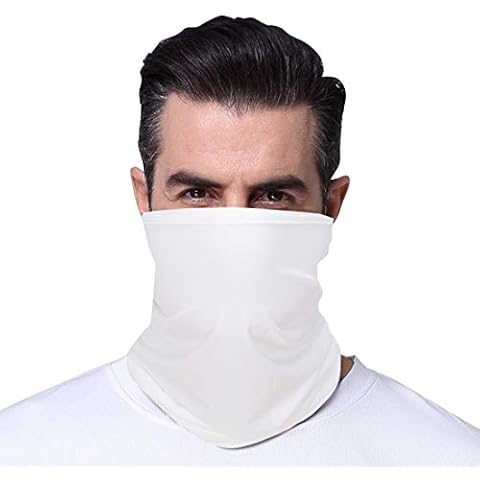 Panegy Tube Scarf Multifunctional Headscarf Bandana Solid Color Bandana Neck Warmer for Motorcycle Hiking Running Cover