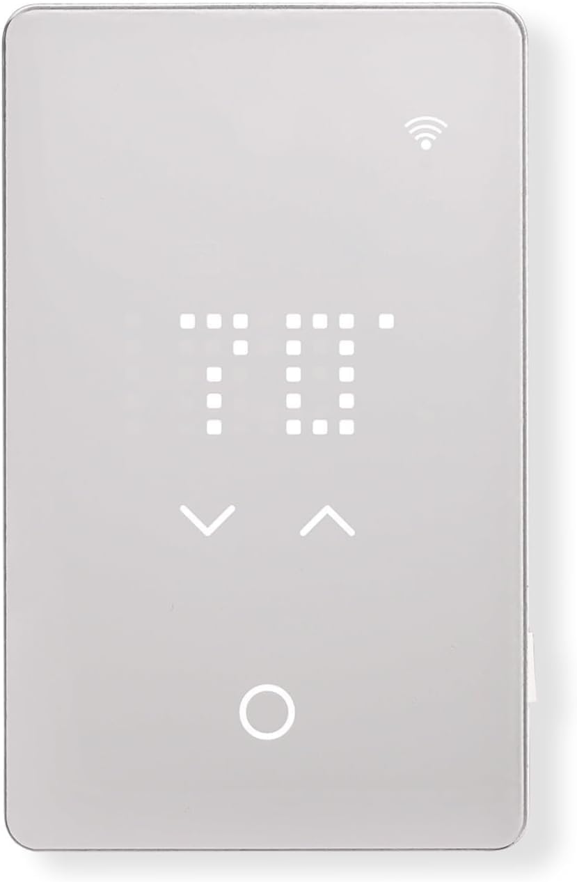 OJ Microline UWG5 LED Smart Heated Floor Thermostat - WiFi & Touchscreen - 120/240v - Programmable with Voice Control - Radiant Floor Heating Thermostat with GFCI & Flooring Sensor