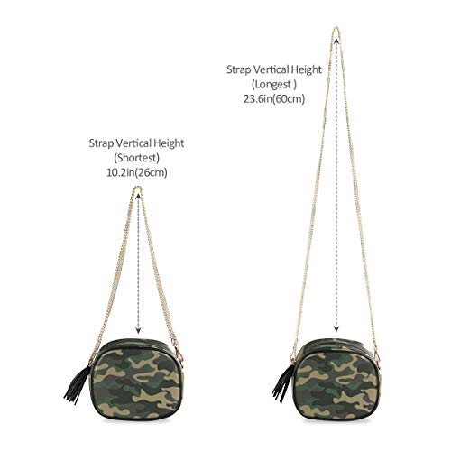 ALAZA Camouflage Military Cross Body Fashion Chain Bag Single Shoulder PU Leather Purse for Women Girls4