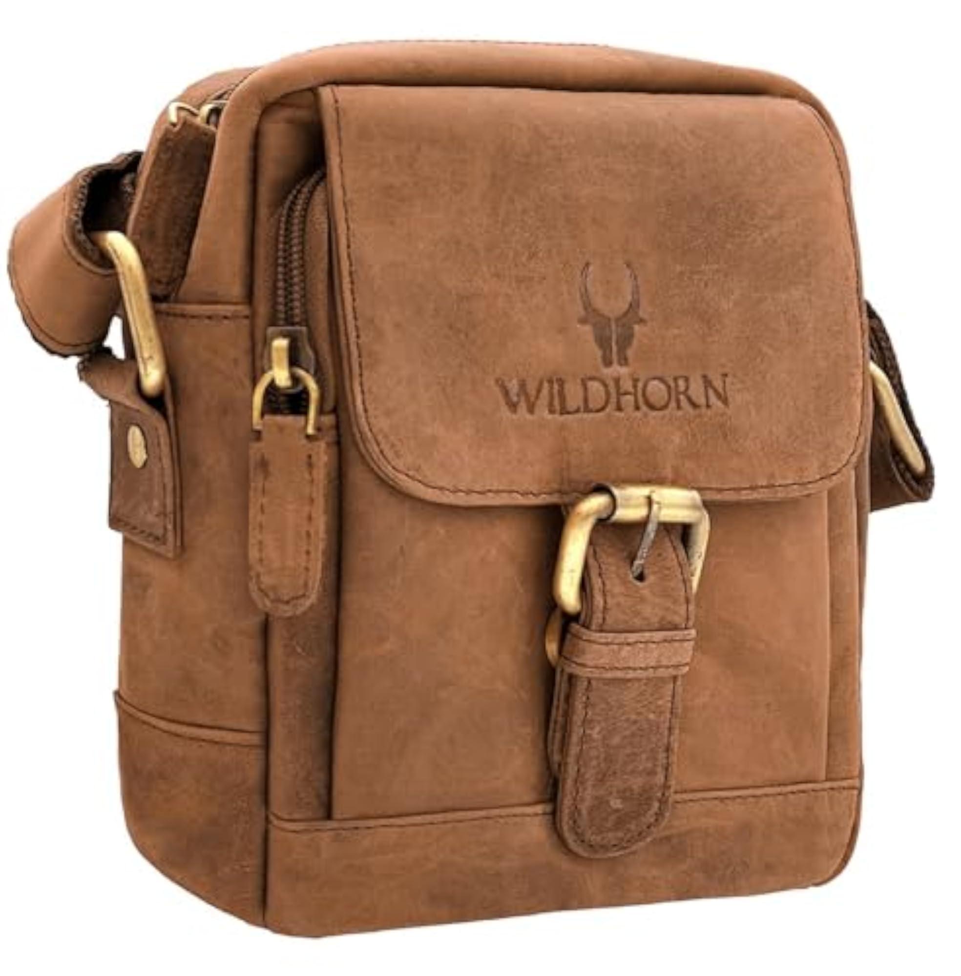 Genuine Leather Mini Sling Bag for Men, Stylish & Compact