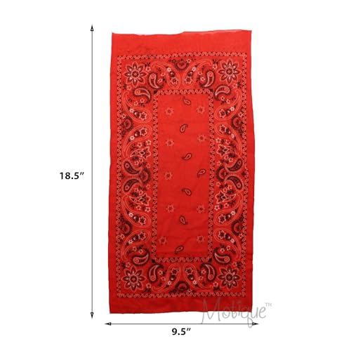 Image of Motique Accessories Paisley Bandana Neck Gaiter Tube Headwear Motorcycle Face Scarf