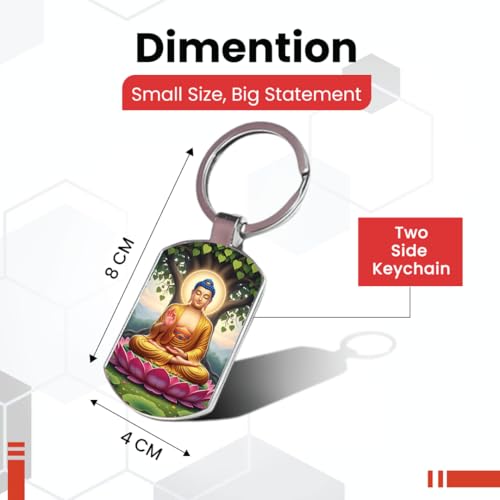 Image of Premium Printed Metal Keychain for Men & Women | High-Definition Artwork Print | Durable Key Ring for Car, Bike, Home & Office Keys | Stylish Decorative Key Holder Gift