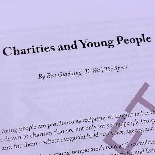 Young people and Charities: Chapter by Bea Gladding from 'Changing Paradigms'