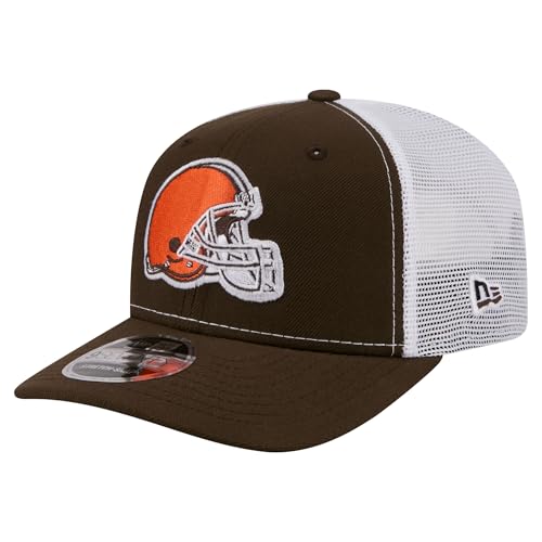 New Era Men's Brown Cleveland Browns 9SEVENTY Trucker Adjustable Hat