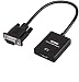 Onten VGA to HDMI Adapter, VGA Male to HDMI Female Cable Converter with 1080P HD Video and Audio Support for Connecting Old PC, Laptop with a VGA Output to Monitor, HDTV