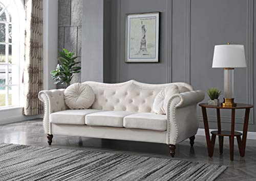 Glory Furniture Hollywood Sofas, Ivory #TOP1