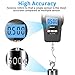 Digital Fish Scale Hanging Scale Fishing Scale, SKEAP 110lb/50kg Luggage Scale,Fish Weighing Scale, Upgrade Large Handle & Backlit LCD Display, Black,Fishing Gifts for Men,Black