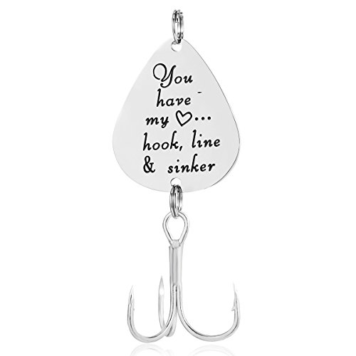 Fishing Lure Boyfriend Gift Christmas Valentines's Day Hook, Line and Sinker Fisherman Gift