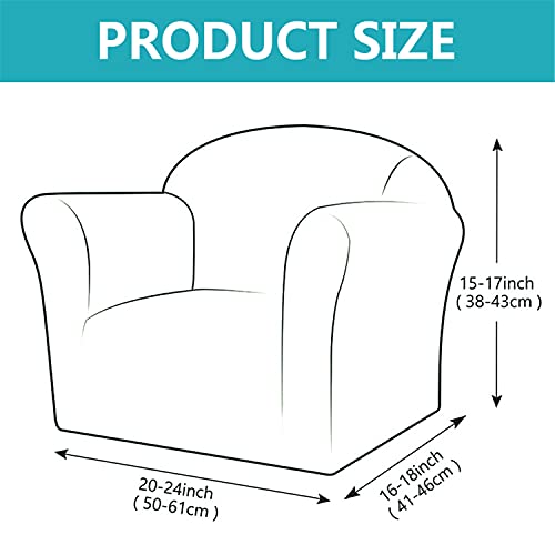 Housse de canapé pour enfants élastique et extensible gris foncé