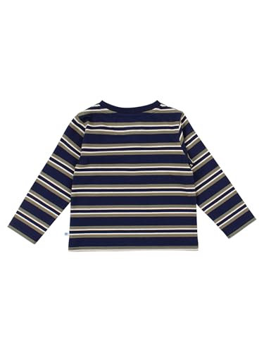 Image of RUGGEDBUTTS Baby /Toddler Boys Long Sleeve Henley Tee - Knit Henley Shirt | 4-Way Stretch Fabric, Button-Up Placket, Fade And Snag Resistant, Lightweight Unlined Design, Monogram Ready