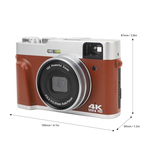 Cámara digital 4K 48MP con zoom óptico 16X y pantalla 2.8 pulgadas miniatura 2