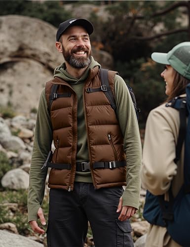 Image of Men'S Winter Lightweight Puffer Vest Sleeveless Jacket Casual Puffy Vests