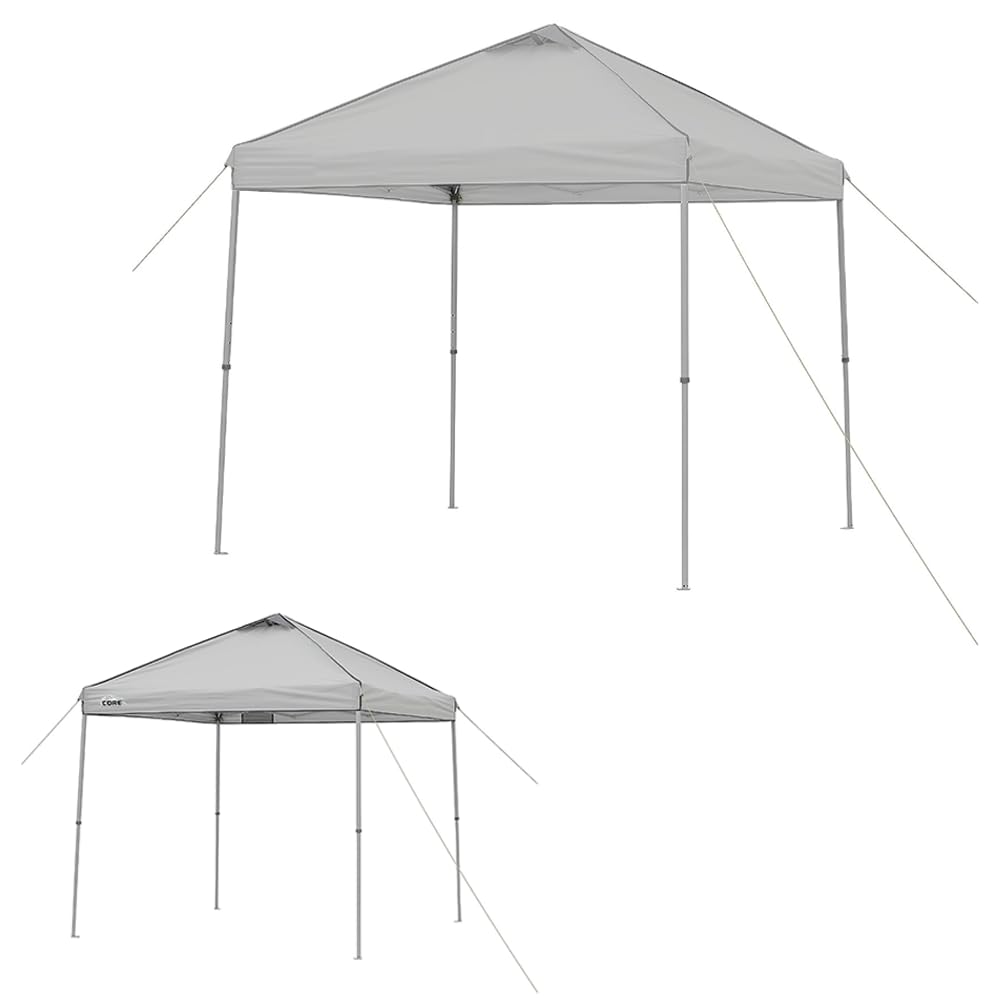 Garden Winds Custom Fit Replacement Canopy Top Cover Compatible with The Core Equipment 40147 8' X 8' Instant Straight Leg Pop Up - Upgraded Performance RIPLOCK 350 Fabric - Slate Gray-picture-16