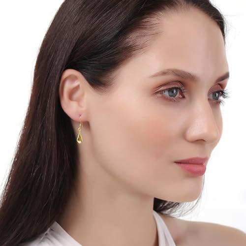 ToHeart Gold Dangle Earrings for Women Small Gold Hoop Earrings4